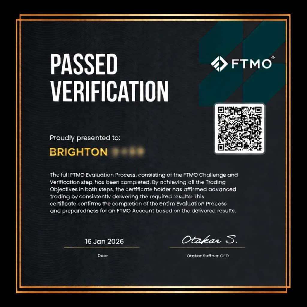 FTMO Certificate