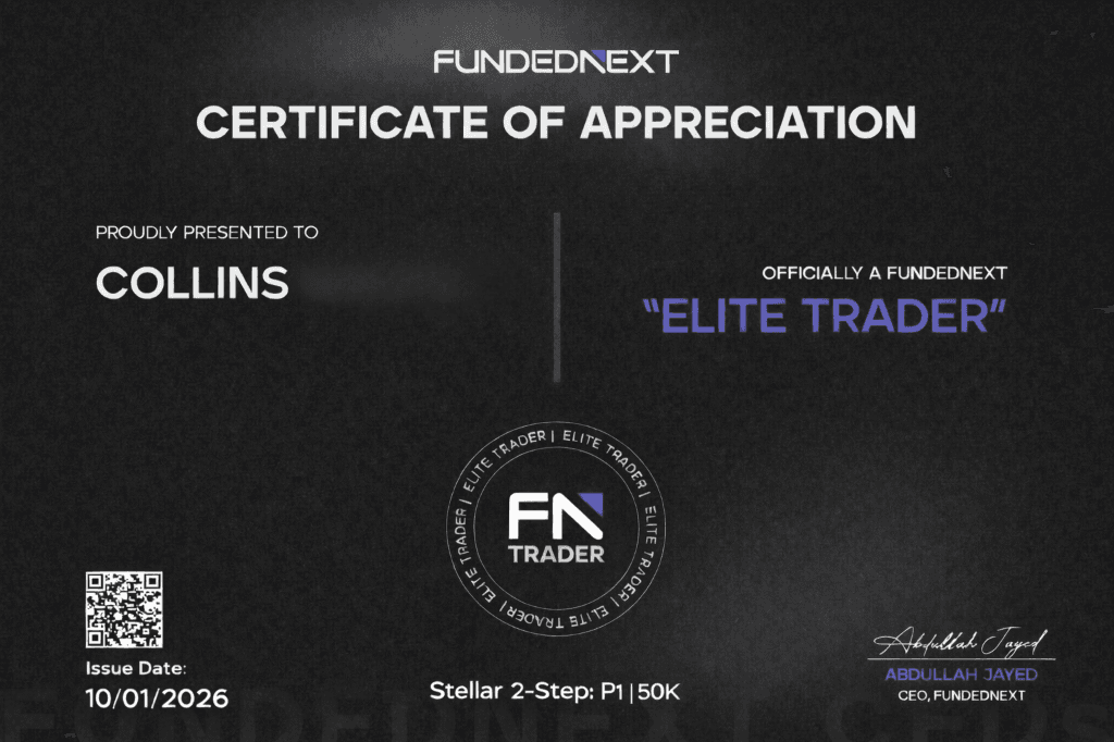 FundedNext Certificate